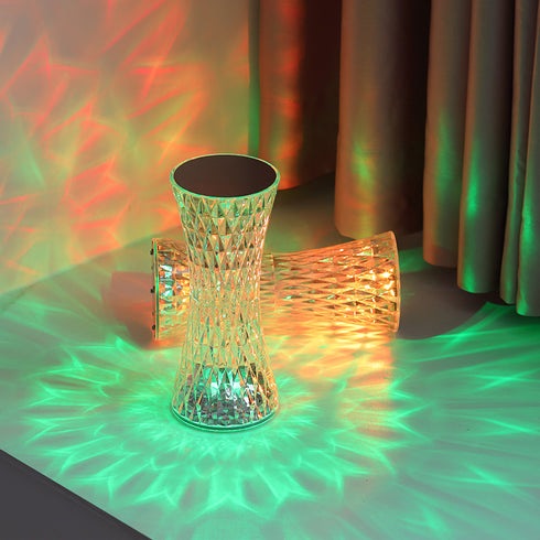Crystal Diamond Shaped Table Lamp- Small Waist (S2)